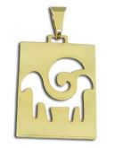 Pingente de chapa folheado a ouro ( signos ) - Cód.: PS0341