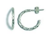 Brinco de argola torcido torcido folheado - Cód.: BS1919 P