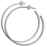 Brinco de argola grande de fio folheada-Cód.: BS0865 P