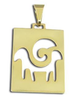 Pingente de chapa folheado a ouro ( signos ) - Cód.: PS0341
