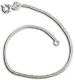 Pulseira feminina folheada a prata - Cód.: CR0031 18 P