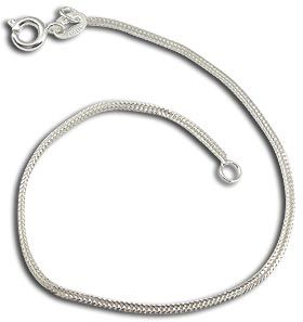 Pulseira feminina folheada a prata - Cód.: CR0031 18 P
