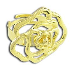 Anel ajustável folheado a ouro - Cód.: AN0331
