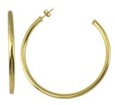 Brinco de argola folheado a ouro - Cód.: BS1764