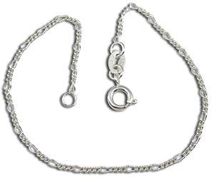 Pulseira feminina folheada a prata - Cód.: CR0021 18 P