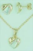 Conjunto com brincos e pingente - Cód.: BG0219
