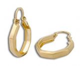 Brinco de argola folheado a ouro - Cód.: BS1605