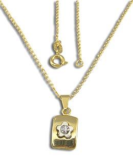 Gargantilha folheada a ouro c/ pingente - Cód.: G0621